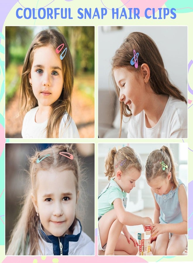 obeoby 120 Pcs 40 Colors Metal Snap Hair Clips, 2 Inch Hair Barrettes Hair Accessories for Girls Toddlers Women Birthday Valentines Day Gifts - Image 4